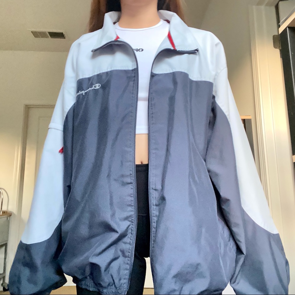 Champion Colorblock Windbreaker Sz Large